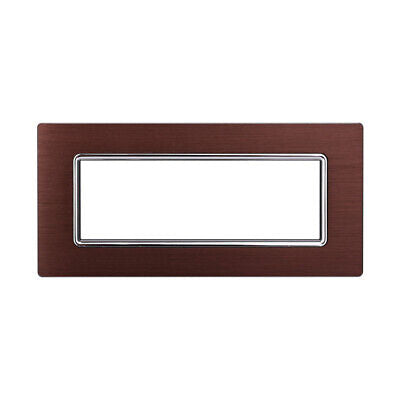 ETTROIT Placca In Alluminio Serie Space 7P Colore Bronzo Compatibile Con