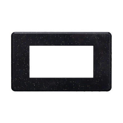 ETTROIT Placca Slim Sottile 4P Serie Moon Colore Nero Brillante Lucido