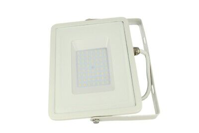 Faro Led Flood Light 50W IP65 Bianco Neutro Super Slim 28mm Carcassa Bianca Sam