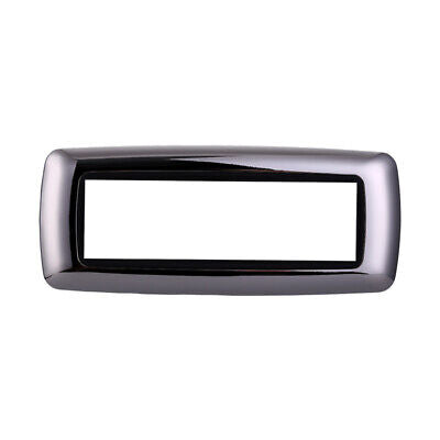 ETTROIT Placca Plastica Bombata Serie Space 7P Colore Cromato Lucido