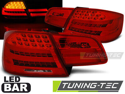 Coppia Fari Fanali Tuning Posteriori E92 2006-2010 Rosso LTI Fibra LED BAR