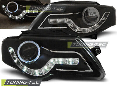 HEADLIGHTS DAYLIGHT BLACK fits PASSAT B6 3C 03.05-10