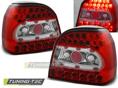 FANALI POSTERIORI A LED ROSSO BIANCO per GOLF 3 09.91-08.97