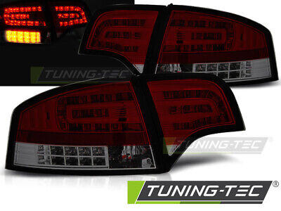 LED TAIL LIGHTS RED SMOKE fits A4 B7 11.04-03.08 SEDAN
