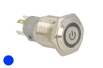 Interruttore Pulsante Bilanciere Acciaio Inossidabile Rotondo 5 Pin Con Spia