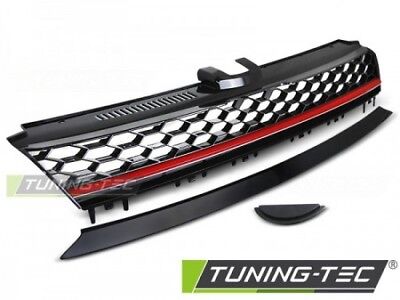 Griglia Calandra Mascherina Anteriore Golf 7 VII style gti look Rossa no stem