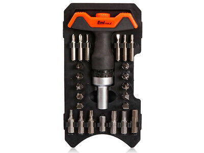 Kit Cacciavite a Cricchetto Da 24 Pezzi Con Forma T Insert e Punte CR-V