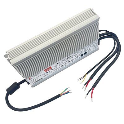 MeanWell HLG-600H-24A Alimentatore Led Driver CV CC IP67 600W 24V 25A Input
