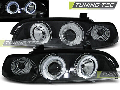 HEADLIGHTS ANGEL EYES BLACK fits E39 09.95-06.03