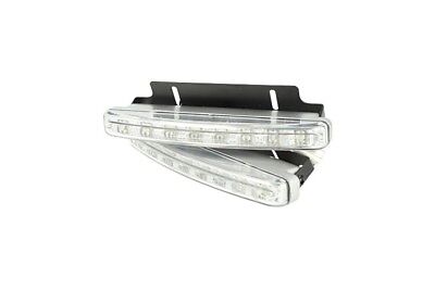 Kit Luci Diurne 8 Led Con Lente Day Light DRLs 12V Universale Auto Moto Camper