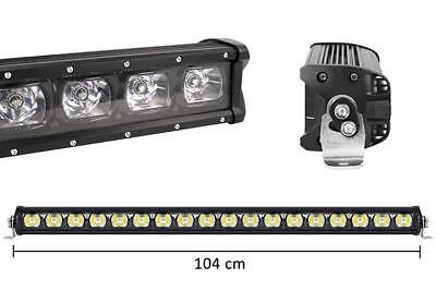 Barra Led Fuoristrada Work Light Bar 126W 104cm 12V-48V 18X7W Lente Combo
