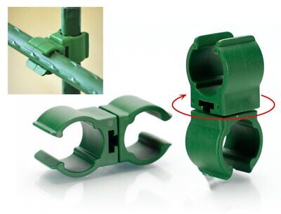 10 Pezzi Raccordi Connettori Per Bastone Supporto Piante Snodabile 360&deg;