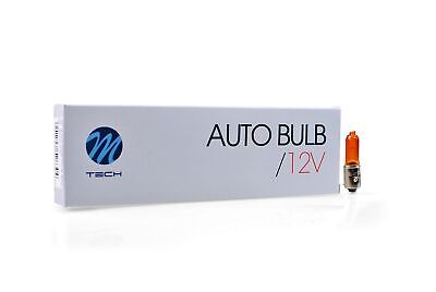 LOTTO DI 10 PEZZI Lampada alogena M-TECH BAY9s 12V/21W HY21W AMBER
