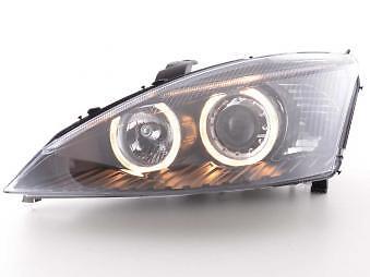 Coppia Fari Fanali Anteriori Tuning Angel Eyes Focus 01-02 nero