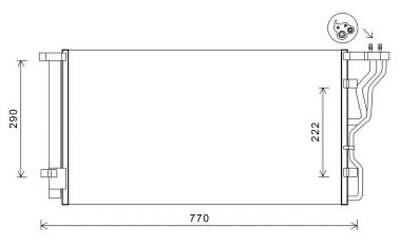 CONDENSATORI CONDENSATORE COMPATIBILE CON HYUNDAI I40 10/2011