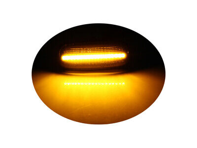 Kit Freccia Laterale a Led Side Marker Lente Trasparente Luce Arancione Per Ope