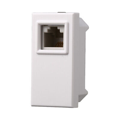 ETTROIT Connettore Telefonica Presa RJ11 Colore Bianco Compatibile Con Bticino