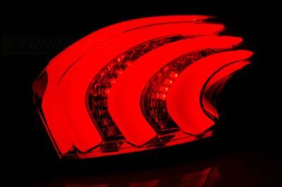 Coppia Fari Fanali Posteriori Tuning 208 2012 > 2015 Fumè LED BAR FIBRA