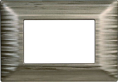ETTROIT Placca Plastica Serie Solar 3P Colore Oro Satinato Compatibile Con