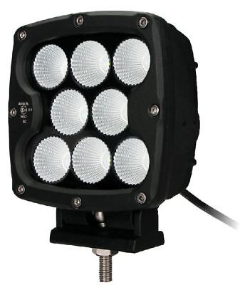 Faro fanale supplementare lavoro cromato 80W 7 led muletto ruspa 5600 lumen