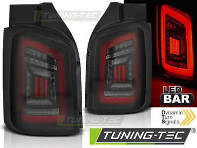 LED BAR TAIL LIGHTS SMOKE BLACK RED fits VW T5 04.03-09 / 10-15 TRANSPORTER