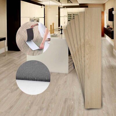 6 Piastrelle Adesive Pavimento in PVC Adesivo 914X152mm Effetto Legno Parquet