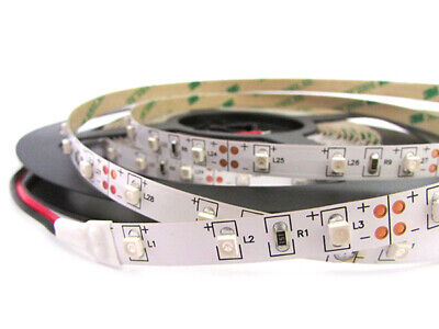 Bobina Led Biadesivo 5 Metri 300 SMD DC 12V Bianco Caldo 3000K Senza Silicone