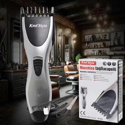 Kit Tagliacapelli Elettrico Wireless con Lama Regolabile 6-15mm Forbici Pettine