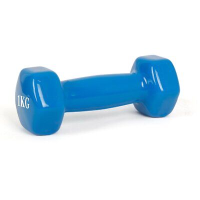 Ghisa Manubrio per Palestra Ricoperto di Gomma 1 Kg <ul><li>Manubri Rivestiti