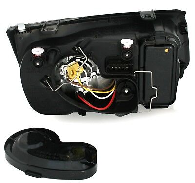 Coppia Fari Fanali Anteriori Tuning Fondo nero bora 10.1998 > 07.2005