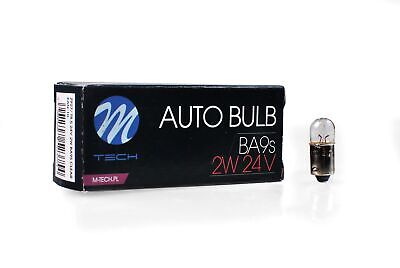 LOTTO DI 10 PEZZI Lampada M-TECH T2W BA9s 2W 24V