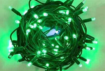 Catena Luminosa di Luci Led IP65 10 Metri Con 100 Filo Verde Luce Connettore