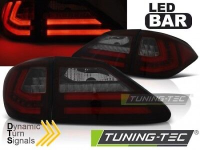 Coppia Fari Fanali Posteriori Tuning RX III 350 09-12 Fume' Rosso LED