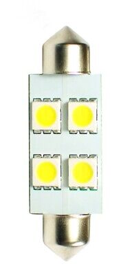 LOTTO DI 10 PEZZI Diodo LED L072 C5W 41mm 4xSMD5050 bianco