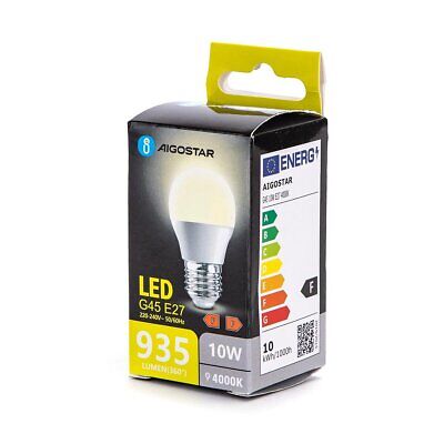 Lampada Led E27 G45 10W 935LM 4000K 45X80mm <ul><li><strong>Lampada