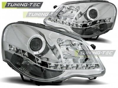 Faro Fanale Tuning POLO 9N3 04.05-09 DAYLIGHT Cromato