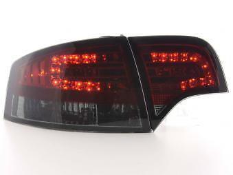 Coppia Fari Fanali Posteriori Tuning LED A4 Berlina (8E) 04-07 rosso/nero