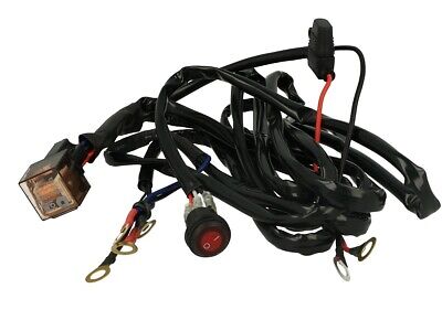Kit Cablaggio 12V Con Interruttore Rele Fusibile Per Fari Led Da Lavoro Barra L