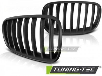 Coppia Set Griglie Calandre Reni Anteriori Tuning X5 E70 X6 E71 08- Nero