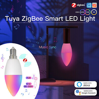 Lampada Led E14 ZigBee 3.0 WiFi 5W RGB CCT Dimmerabile APP Compatible