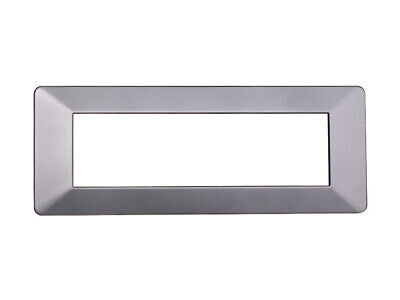 ETTROIT Placca Plastica Serie Starlight 7P Colore Silver Compatibile Con Vimar