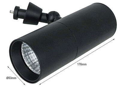 Faro Led Da Binario Trifase 30W 3000LM D53 Carcassa Nera 3000K CRI 80 UGR 16