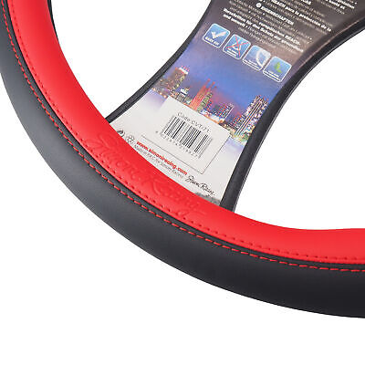 Coprivolante Carrera Red EVO Eco pelle nera con inserti rossi per volanti