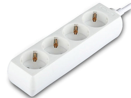 Multipresa Ciabatta Elettrica 4 Posti 10A Schuko Cavo 1,5 Metri 3X1.5 mmq