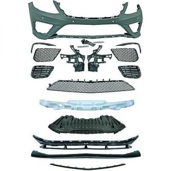 Paraurti anteriore TUNING ClasseS W222 13-17 AMG S65 sens fin nera