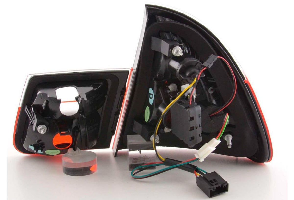 Coppia Fari Fanali Posteriori Tuning E46 Touring 98-05 Rosso\trasparente