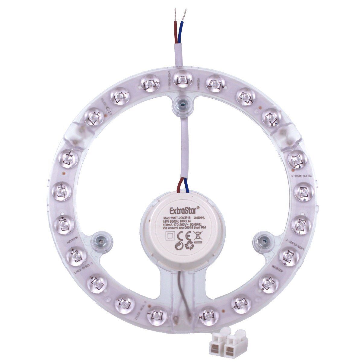 Modulo Led Per Plafoniera Plate Ad Anello 18W 1800LM 6500K Diametro 185mm