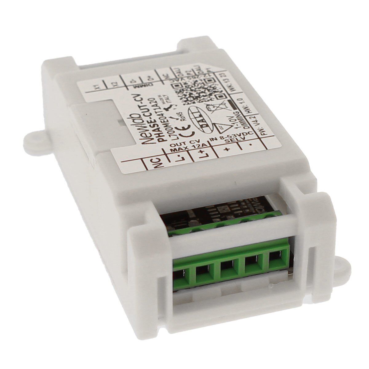 Newlab PHASE-CUT-CV Led Dimmer 12A 12V 24V 48V Ingresso Taglio di Fase Pulsante