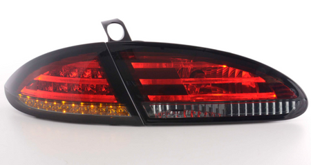 Coppia Set Fari fanali posteriori Tuning a LED Leon 1P 05->09 Rosso Fumè