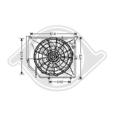 Elettroventola radiatore Serie3 E46 05/98 17111436260